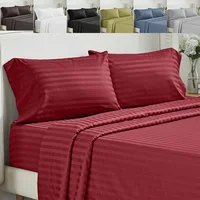 3/4pcs Stripe Sleeping Bedspread Solid Stripe Bedding Set for Twin/Full/Queen/King Size Bedding Set for Bedroom or Guest Room 1