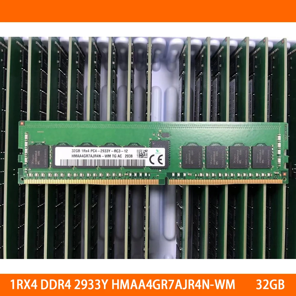 

1PCS 1RX4 DDR4 PC4-2933Y-RC3 HMAA4GR7AJR4N-WM 32GB 32G RAM For SK Hynix Memory High Quality Fast Ship