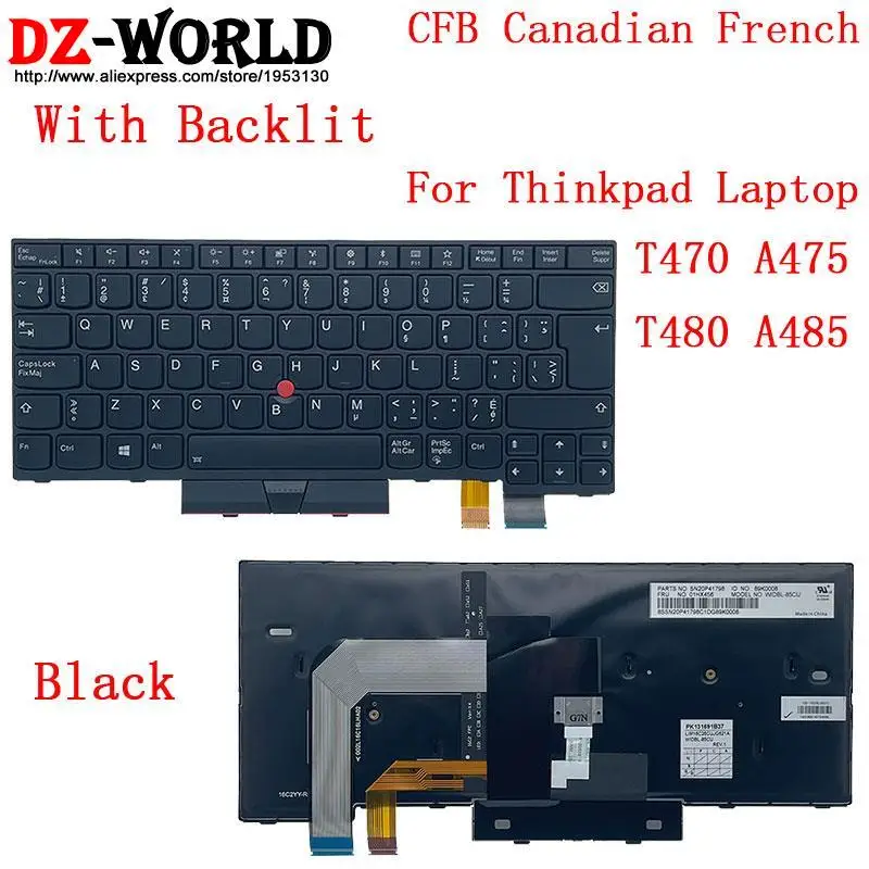 CFB CFR LAS Teclado retroiluminado para Lenovo