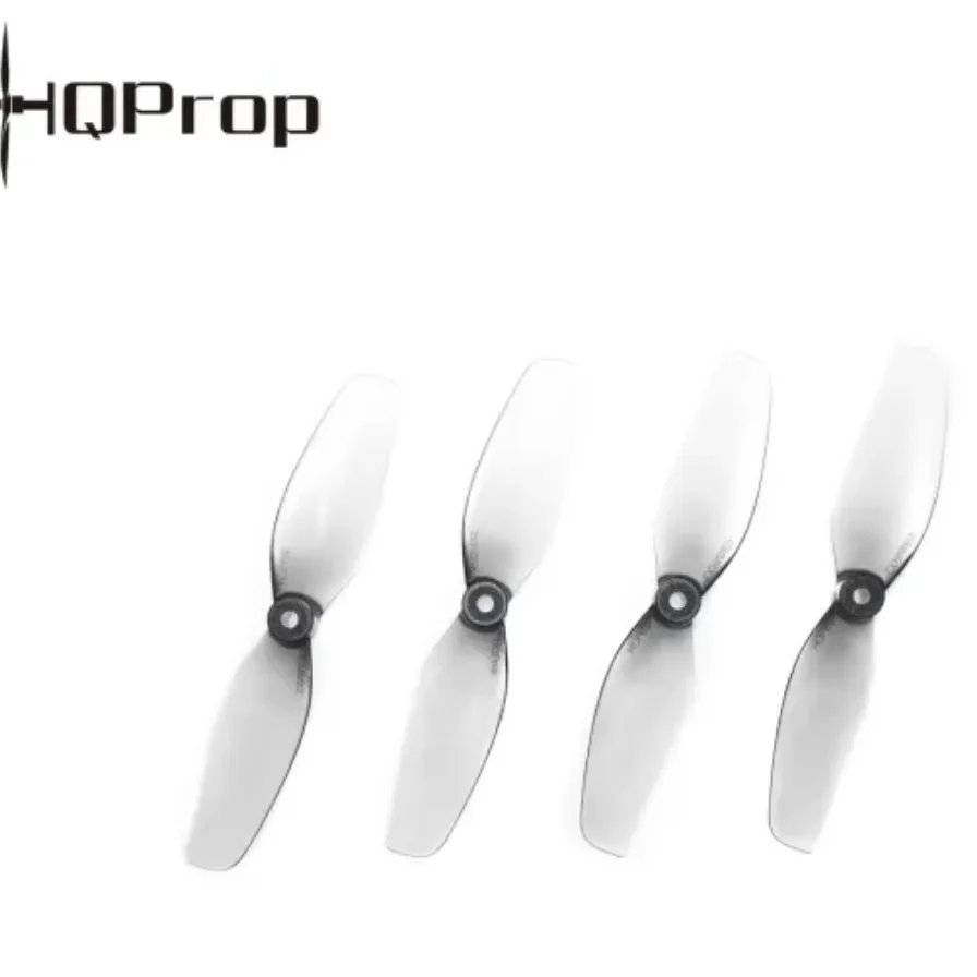 Hélice HQProp Whoop 45mm pour moteurs RC, montrant le pas et le moyeu central.