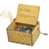 1PCS Wooden Music Box Personalized Music Box Hand-Cranked Antique Music Box Gifts For Wife Home Decoration 3