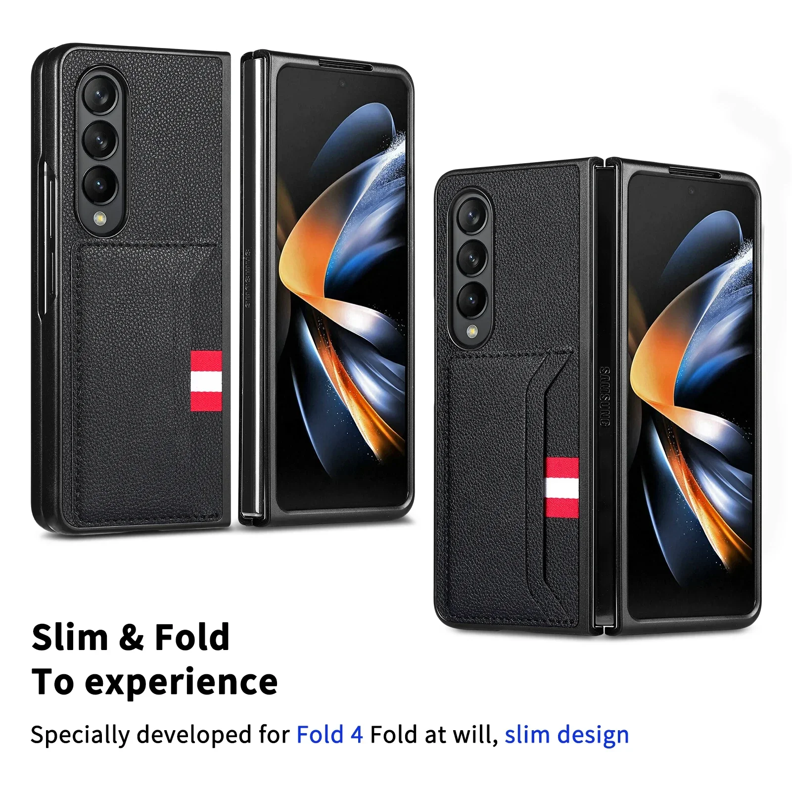 Slim Leather Card Holder Phone Case - Sleek and Durable Cell Phone Bag