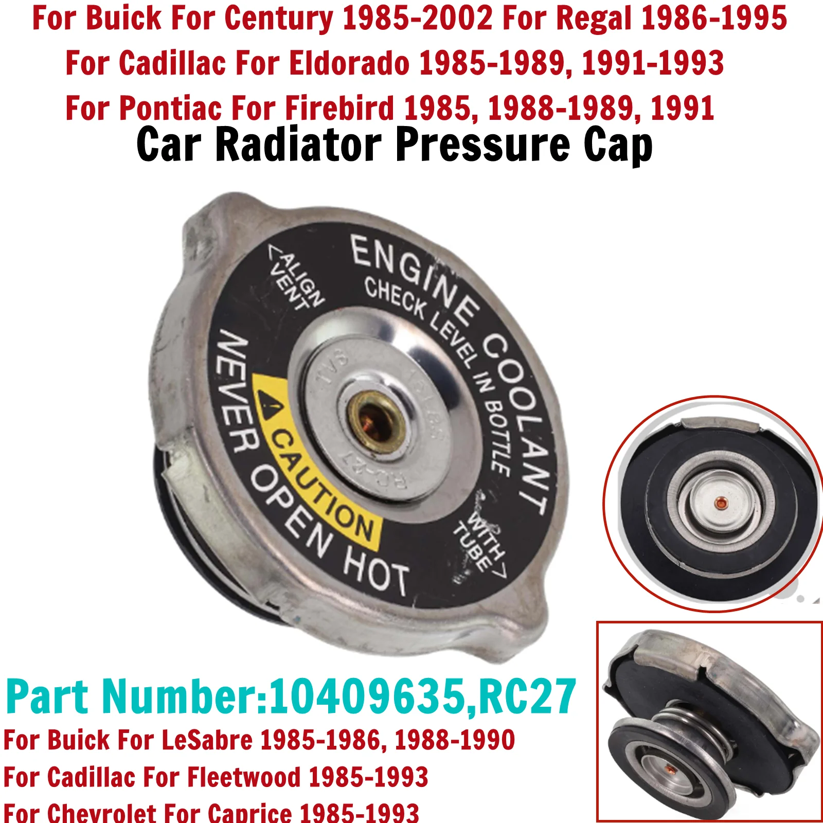 Durable Car Radiator Cover Cap 15LB