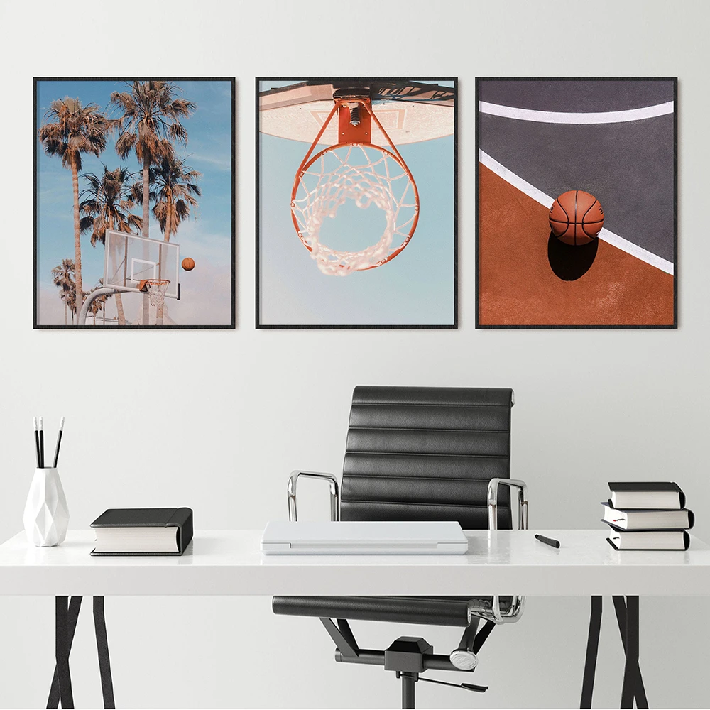 Basketball Poster Basketballer Gift Palm Tree Teen Canvas Painting Sports  Print Posters Wall Art Pictures Aesthetic Room Decor - AliExpress, image size:1000x1000
