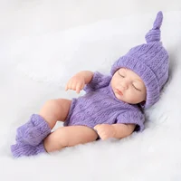 Mini 7 Inch Reborn Doll  Sleeping Baby Doll 19cm Born Dolls Baby Toys ,The Best Gift for Girls. 4