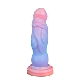 10inch Monster Dragon Dildo Colourful Luminous Dildo Huge Butt Plug Anal Toys for Women Men Glowing Dildo Penis Strapon Sex Toys 6