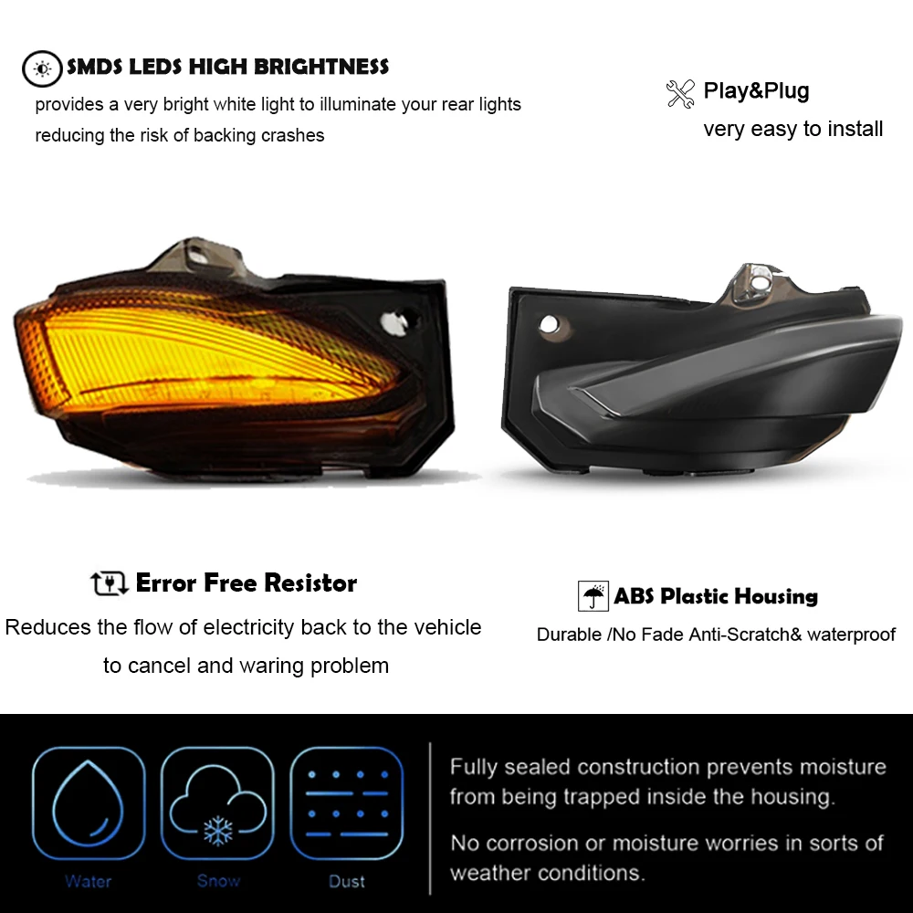LED Sequential Blinker Side Mirror Turn Signal Light For Toyota