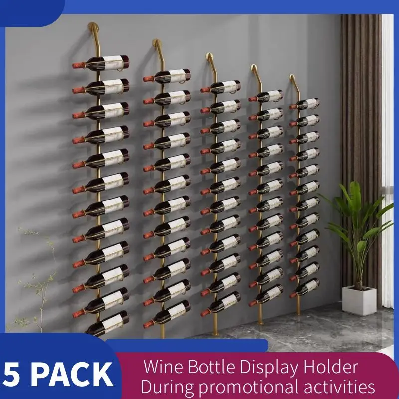 Iron Wall Mounted Wine Rack Holder for 60 Bottles