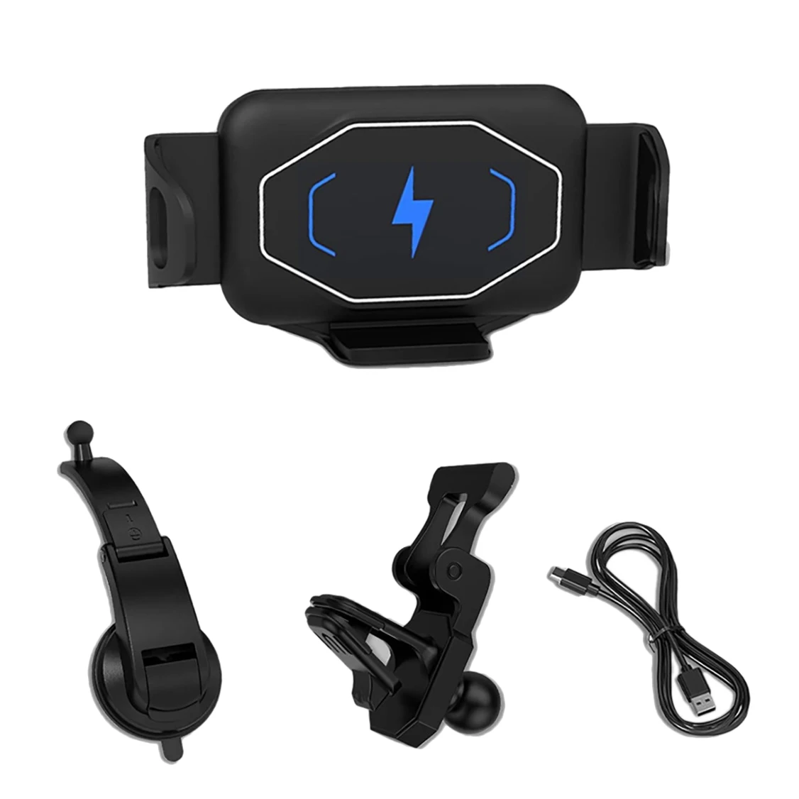 15W Qi Wireless Car Charger Mount Holder Caricabatterie Rapido Per Telefono Per Samsung Galaxy Z Fold 3 2 Iphone 13 12 Max Huawei Mate X