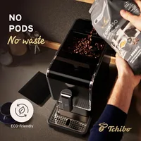 Automatic Espresso & Coffee Machine Bundle with Built-in Grinder, Comes With 3 x 12 oz. Bags of Whole Bean Coffee, Silver 2