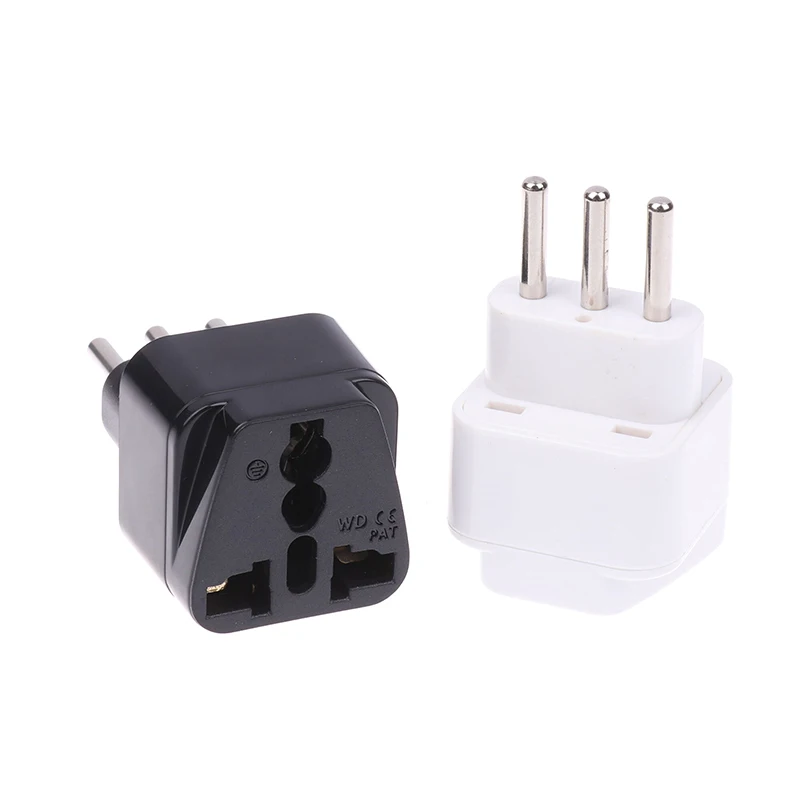 Universal Plug UK US EU AU To Italy Italian 3 Pin Travel Power Adapter Plug Socket Home Use Travel Essential Gadgets