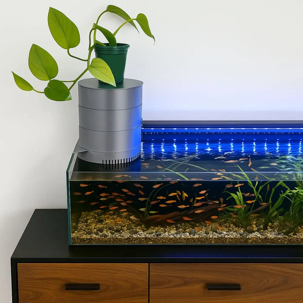Plastic Aquarium Waterfall Filter Wall Mounted External Water Purification Circulation Filter Silent