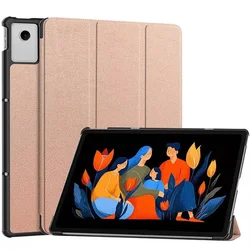Enhanced Leather Triple Fold Magnetic Cover with Auto Sleep for Xiaoxin Pad 12.1inch (Rose Gold)