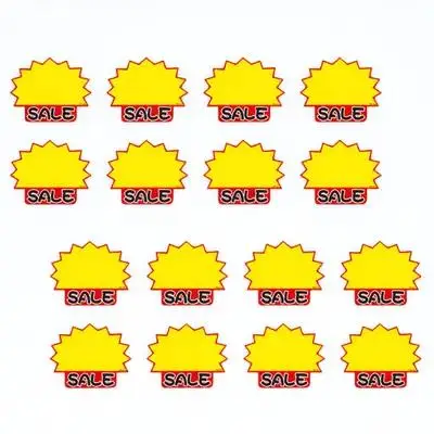 50Pcs 가격 표시판 밝은 색상의 종이 판촉 태그 판매 광고 스티커 소매점 가격 라벨 광고 태그