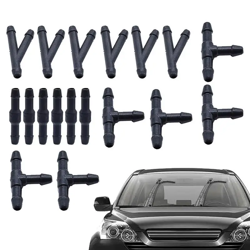 

Сменный соединитель сопла омывателя, 18 шт., многофункциональный соединитель сопла, взаимозаменяемый разъем для лобового стекла