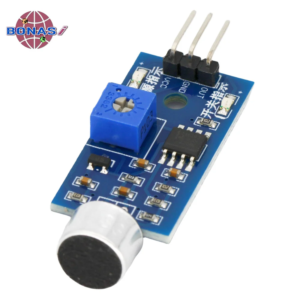 3pin-Voice-Sound-Detection-Sensor-Module-Intelligent-Smart-Vehicle ...