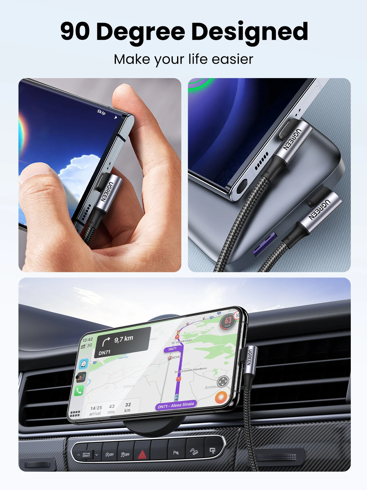 UGREEN 100W USB-C to USB-C Fast Charging Cable
