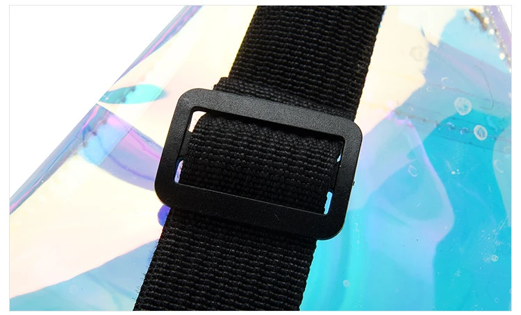 Taille Tasche Persönlichkeit Dazzling Laser Fanny Pack Wasserdicht Mode Holographische Brust Tasche Cross-Body Tasche Verschluss Geldbörse – Detail 23
