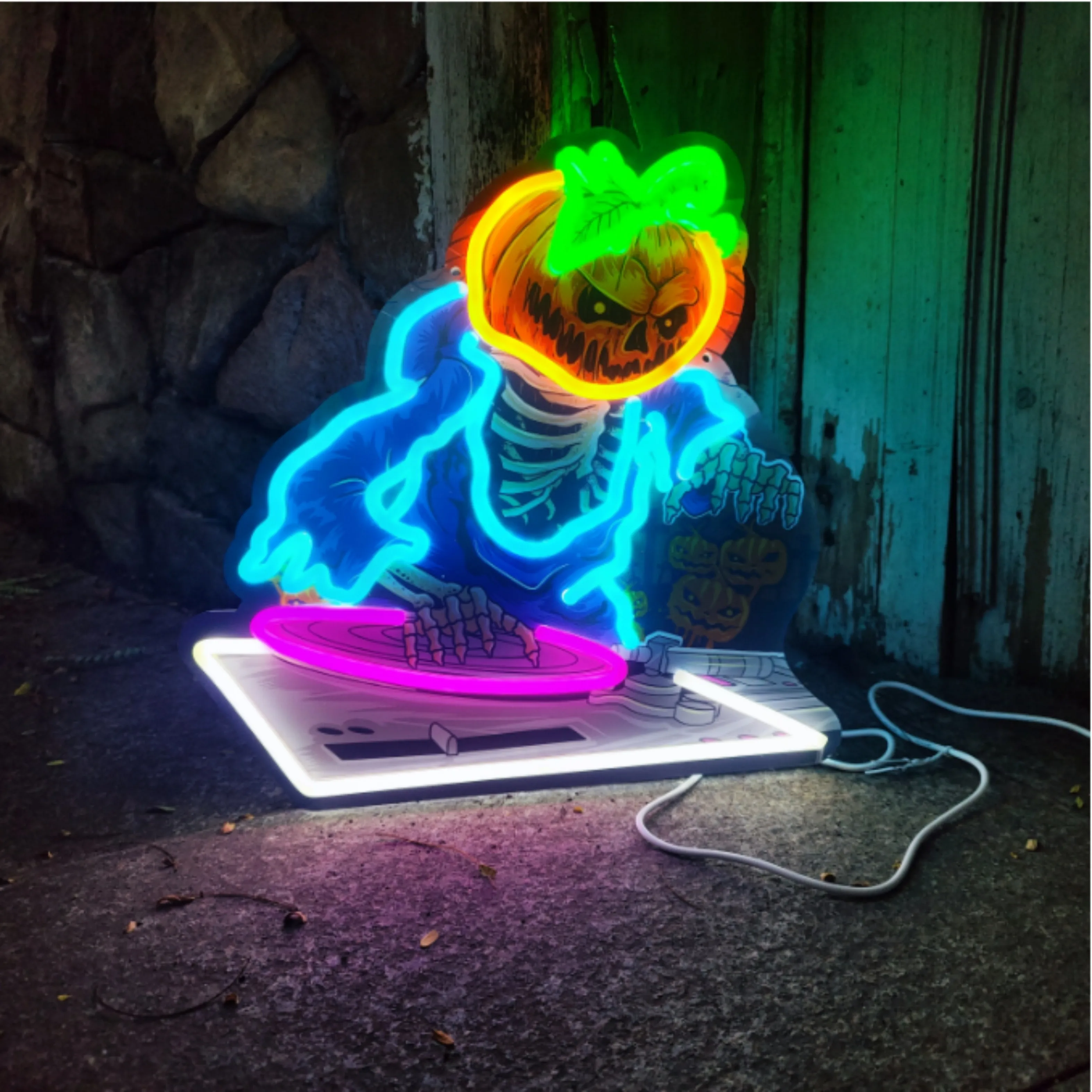 Halloween Pumpkin Ghost Neon Signs Custom Led Halloween Neon Sign Room Decoration Bar Night Lights Wall Hang Decor