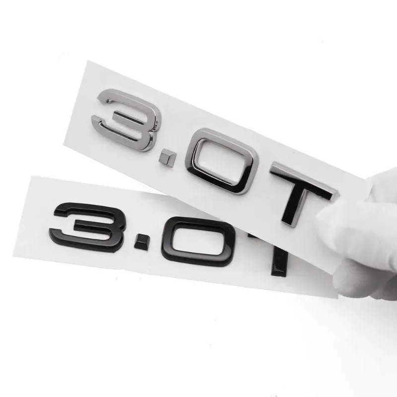 Sleek 3D ABS Letters Rear Trunk Badge Emblem Logo