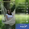 Indoor Outdoor Large Cotton Rope Hanging Chair Solid and Compressive Resistance Practical Natural White Comfort Swing Chair 6