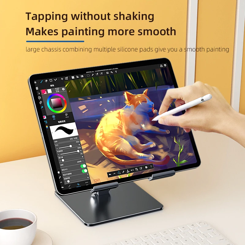 높이 조절 가능한 태블릿 홀더 스탠드 데스크용 iPad Pro Air Mini 13 11 스위치 킨들 접이식 휴대용 안정적인 지원 액세서리