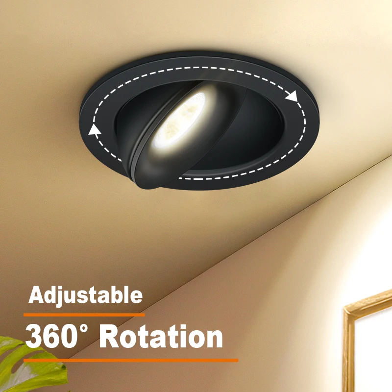 LED Ceiling Lighting led downlight recessed ceiling spotlight ceiling lamps 12W 7W 5W Recessed led Downlight Ceiling Lamps for Living Room LED Spotlight Panel Lights Kitchen Lamp