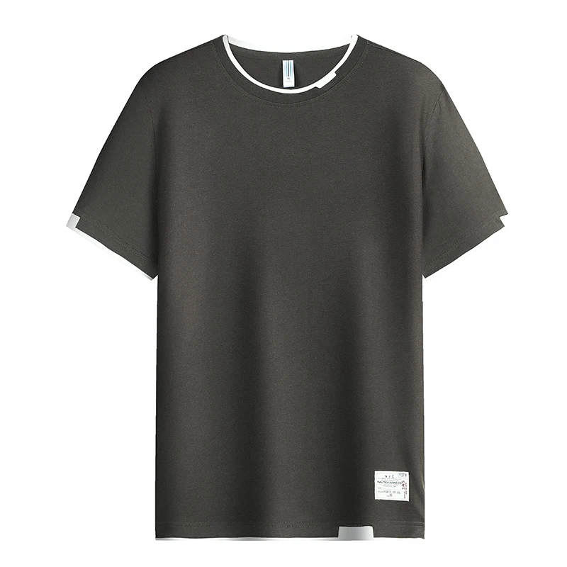 Men Casual T-shirt Pure Cotton Short Sleeve