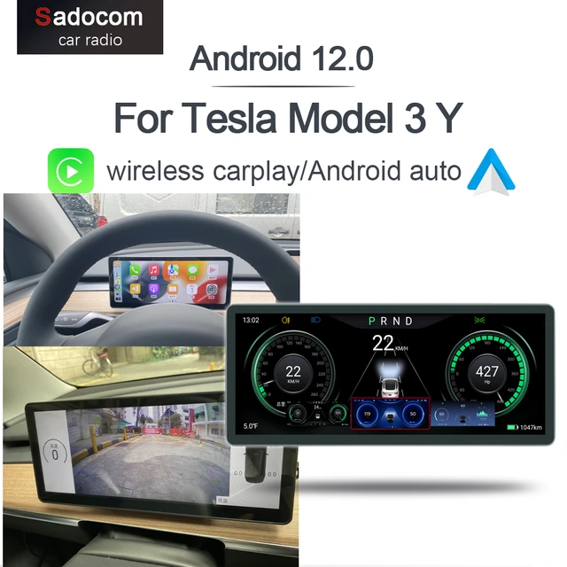 Tableau de bord à écran tactile pour Tesla Model 3 Y, avec console  numérique lcd, 9 ''10.26'', Android/Linux - AliExpress