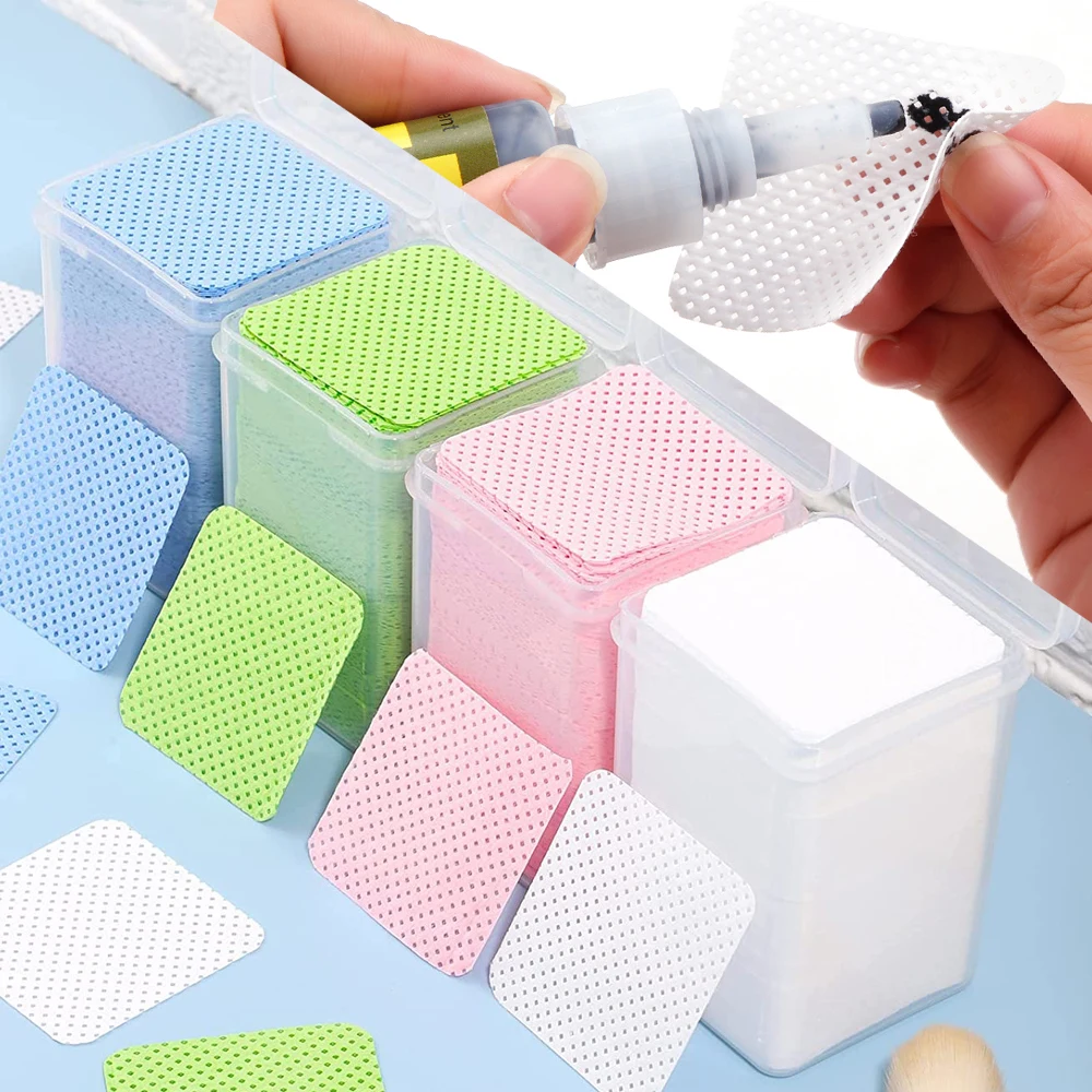 Nail Polish Remover Wipes 200Pcs Lint Free Cotton Pad Absorbent Soft Manicure Tools