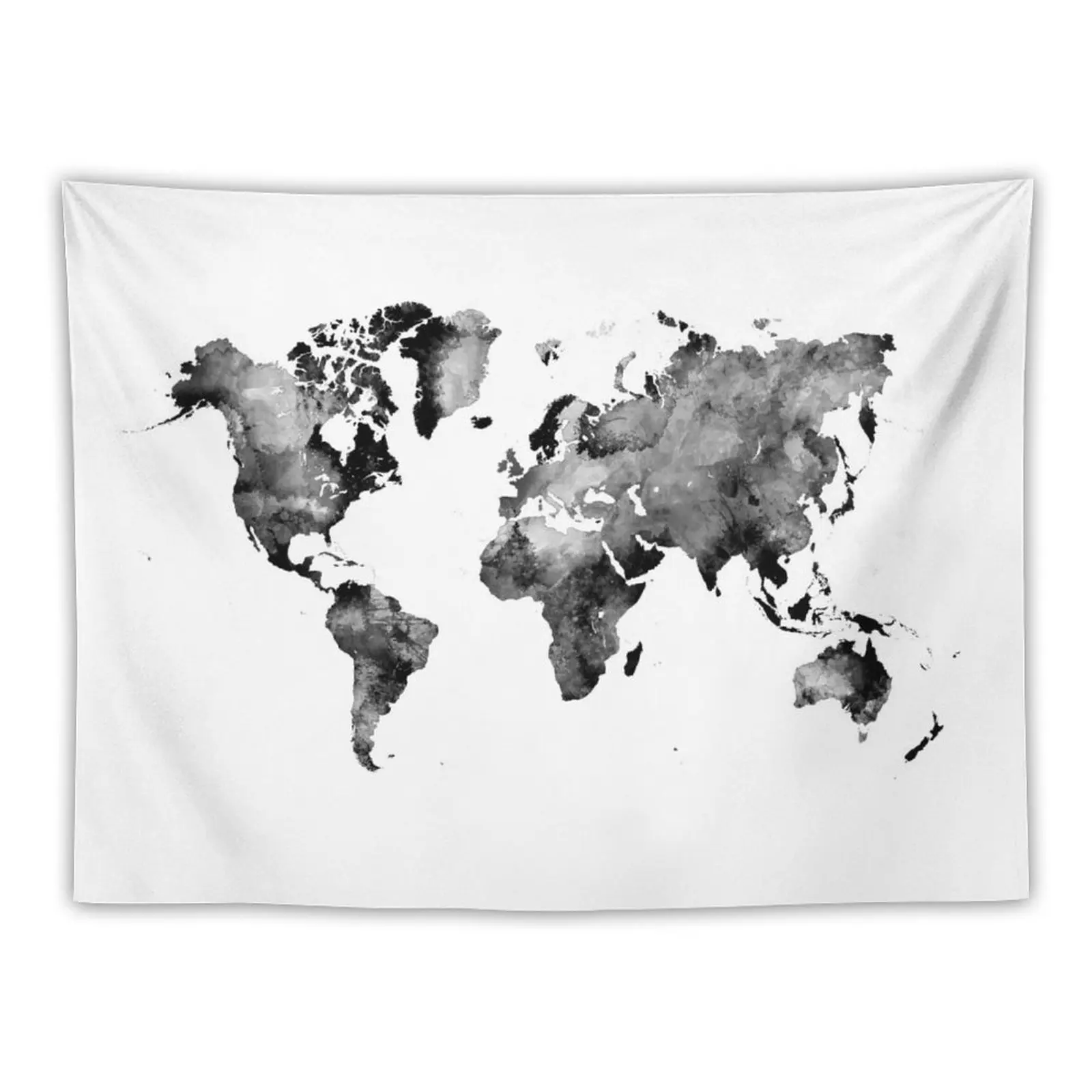 

map black and white #map #world Tapestry Bedroom Deco Aesthetic Tapestry Decor Home
