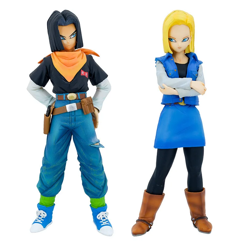 FC Dragon Ball Z Figure Android 17 Android 18 Figure Anime DBZ Red