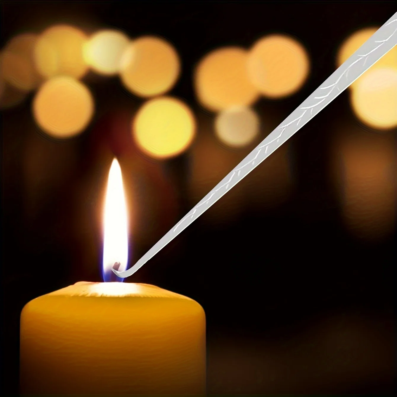 1pc- Household stainless steel candle hook scented candle wick adjustment hook candle extinguisher tool