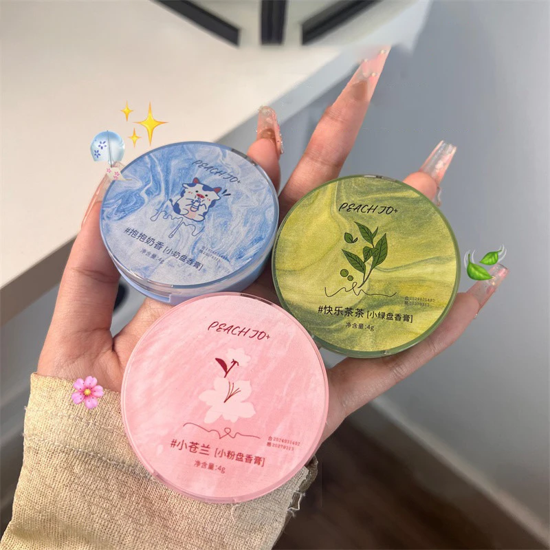 Perfume Plant Solid Balm for Men and Women Portable Solid Balm Tea Fragrance Mild Long Lasting Body Aroma Deodorants solid perfume essential oil balm essential oil perfume