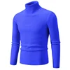 New Trend Men's High Neck Sweater  Pullover Knitted Warm Casual Turtleneck Sweatwear  Men Clothing 3