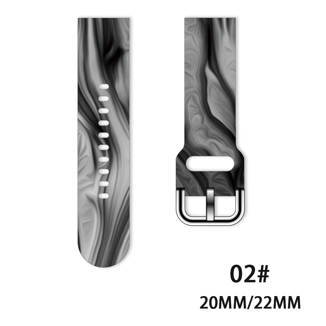 

Ремешок силиконовый для Samsung Galaxy Watch 3/46 мм 4 2 мм/active 2/46 Gear S3 Frontier/S2/Huawei GT 2/2E, 20 мм 22 мм