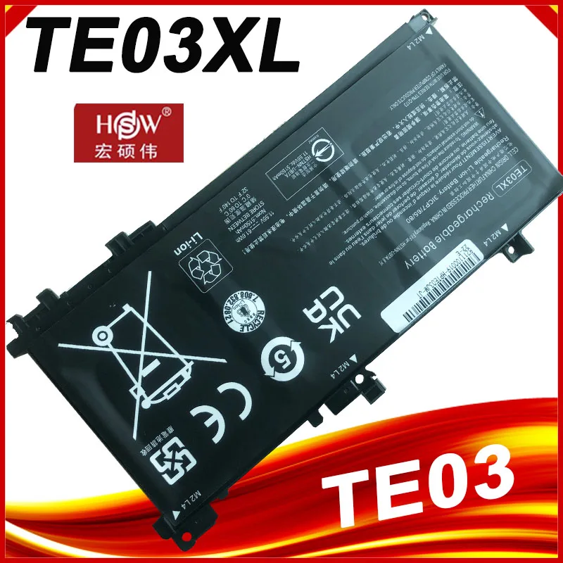 Bateria do Portátil de Te03xl para hp Omen 15 Hstnn-ub7a 849570541 849910850 Tpn-q173 849570-542 849570-543