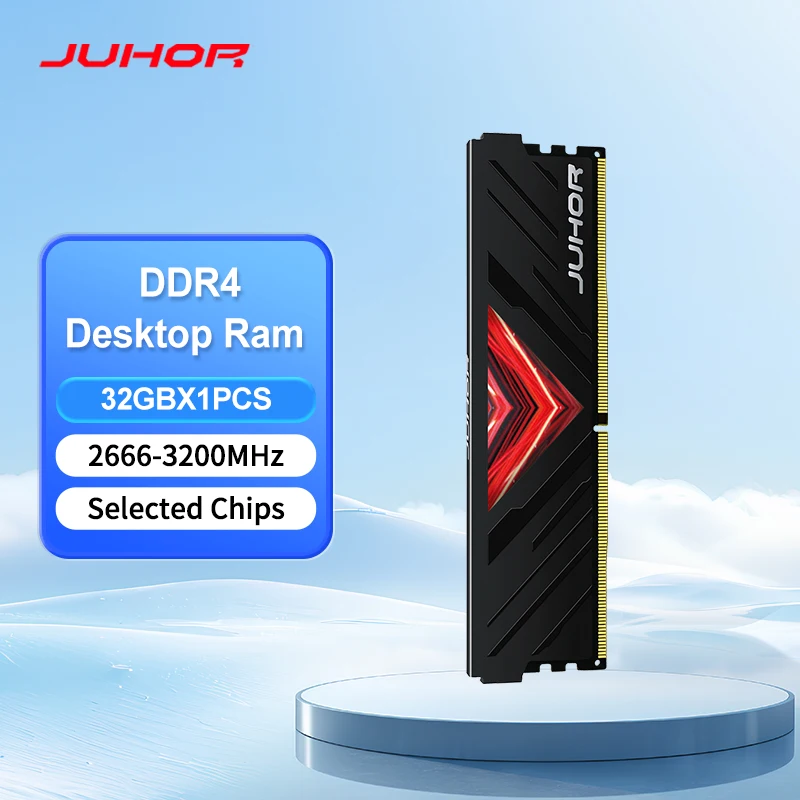 JUHOR DDR4 32GB 3200MHz 2666MHz Desktop Computer Memoria Ram