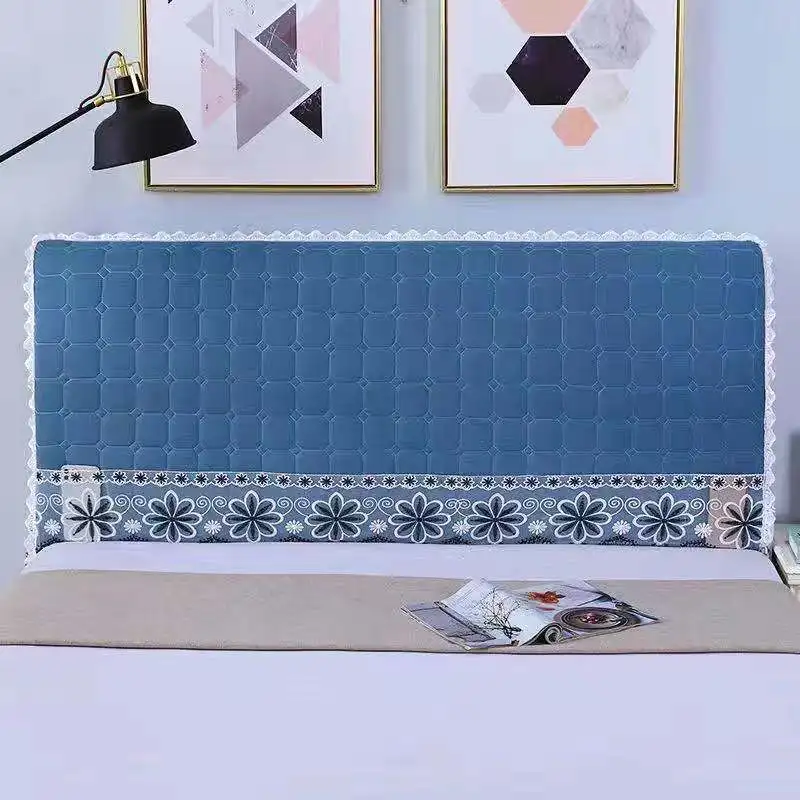 All inclusive Lace Quilted Bed Head Cover Thicken Velvet Headboard