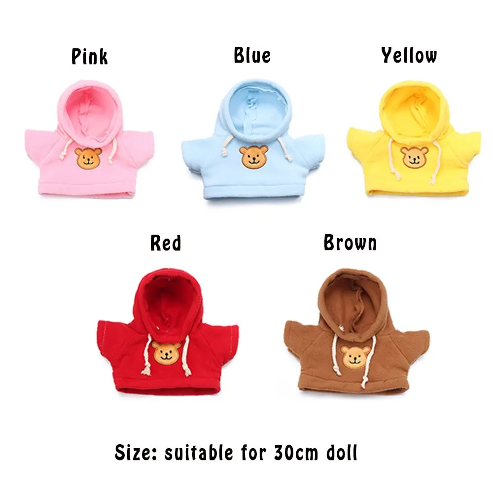 30cm Mini Home Decoration Overalls Animal Dolls Birthday Gifts Yellow Duck Dolls Accessories Hoodie   Clothes