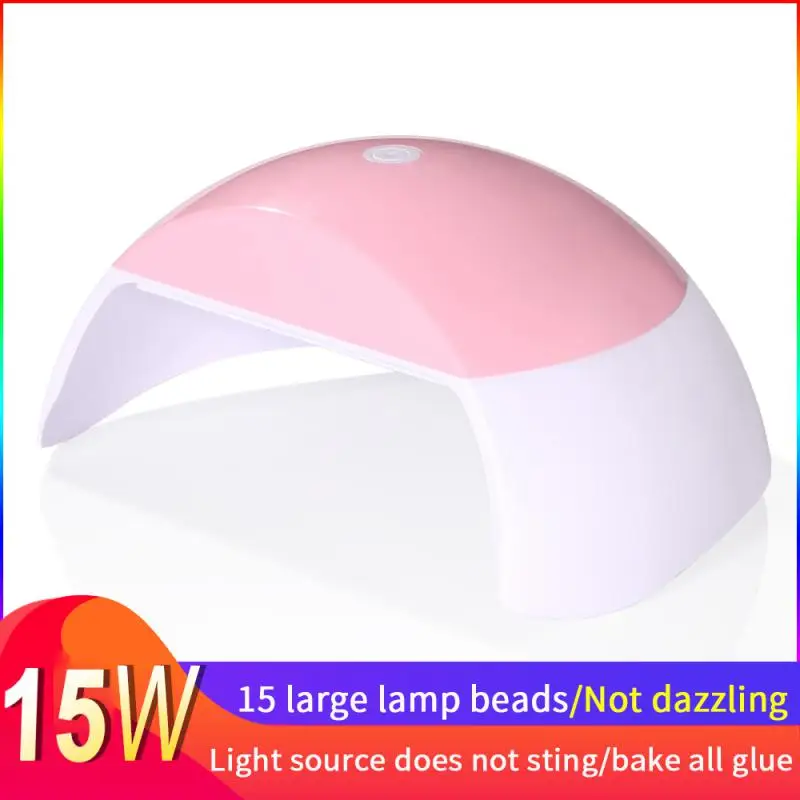 매니큐어 경화 젤 광택제 UV LED 램프 네일 드라이어, 60s/120s 타이머 자동 센서 USB 케이블, 가정용 건조 네일 램프