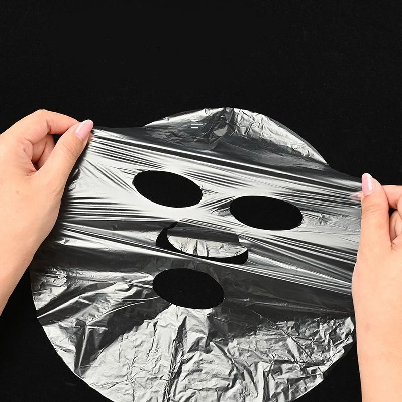 Transparent PE Disposable Face Mask Sheets for Beauty and Skin Care