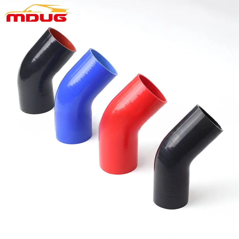 

1''~5'' 45 Degree Silicone Elbow Pipe Intake/ Intercooler Hose Turbo Coupler Length- 4"/102mm（Color please note）