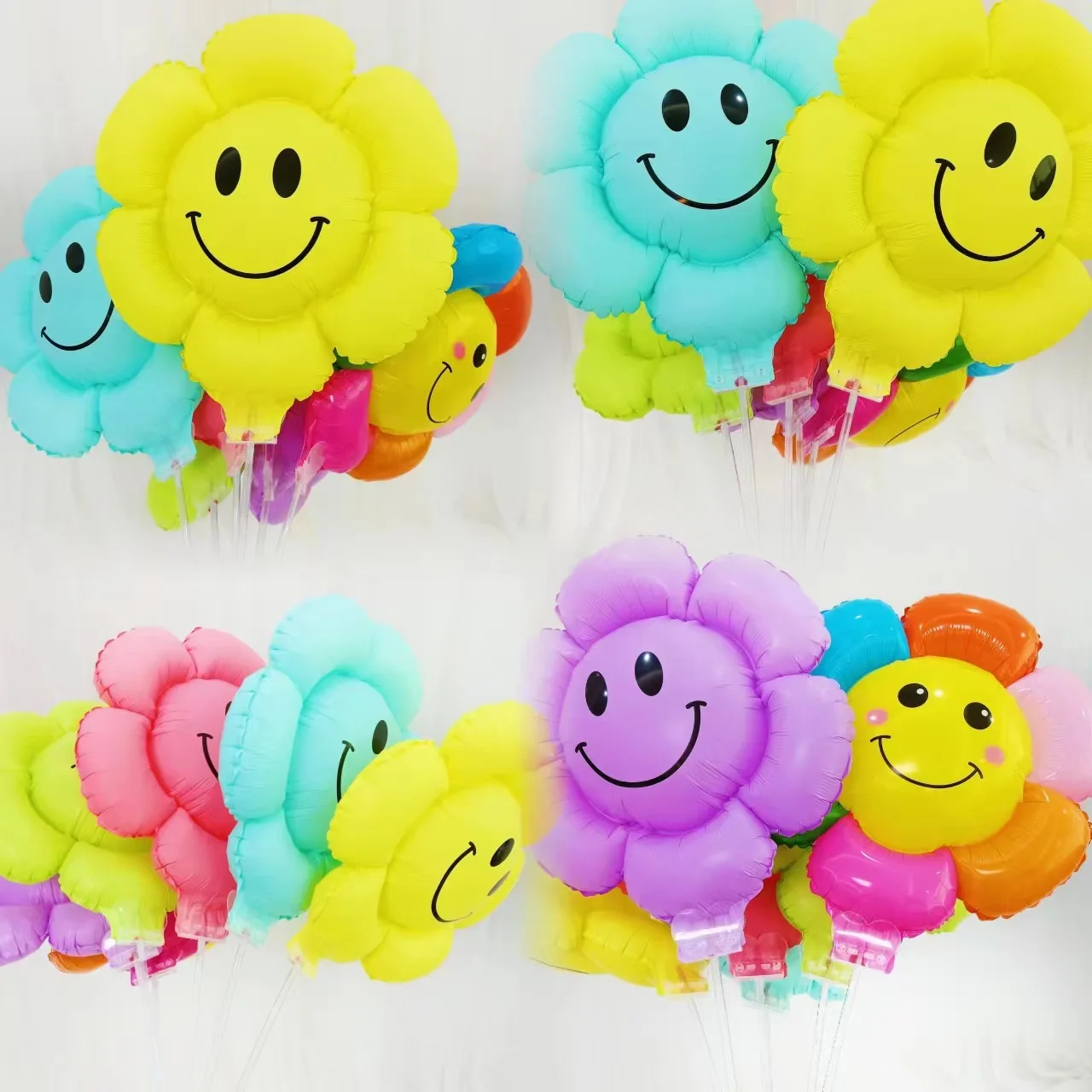 Banner Margherite Boho - Set Di 4 Striscioni Decorativi Per Feste Con Corda, Tema Primaverile