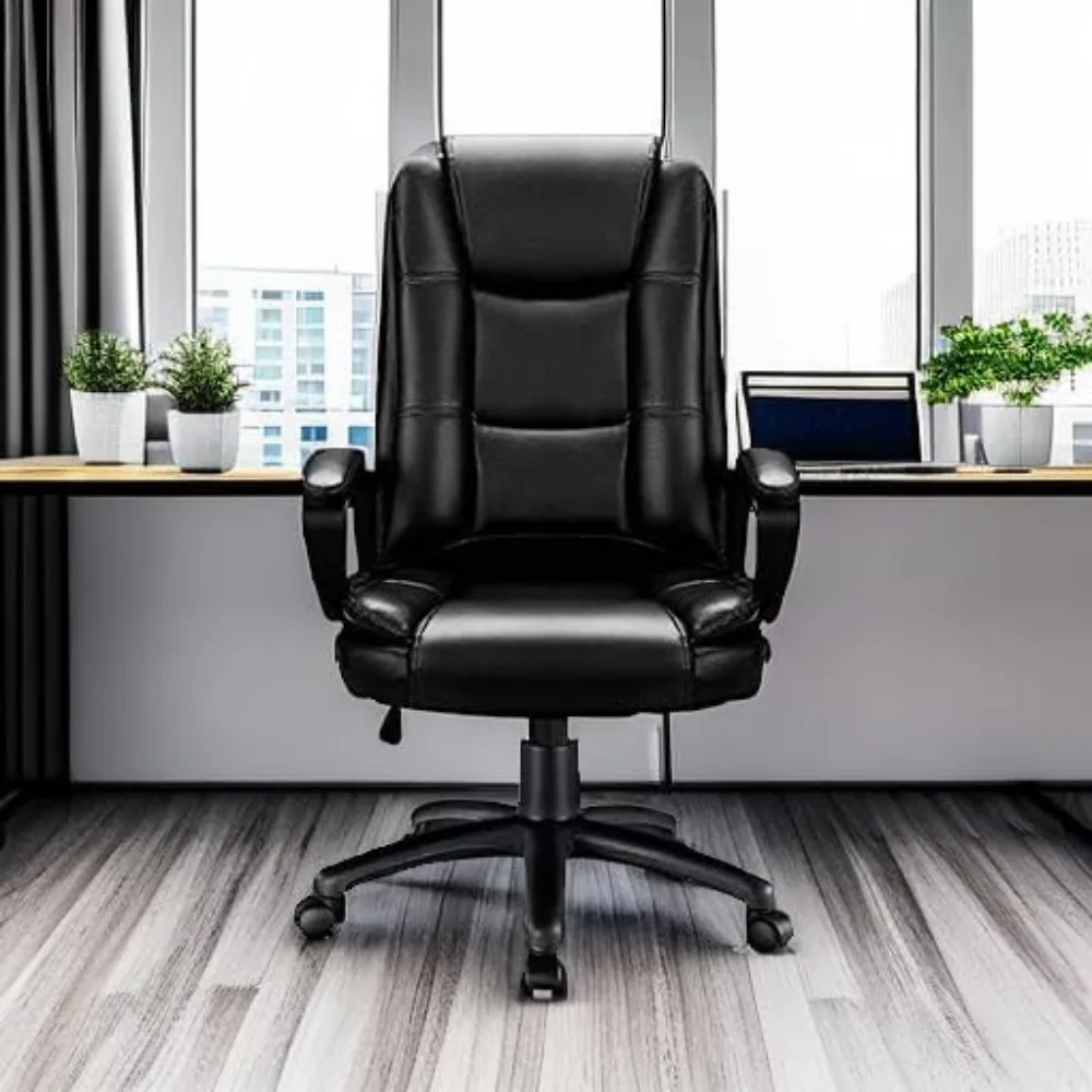 Home Office Chair, 400LBS Big and Tall Chair Heavy Duty Design, Ergonomic High Back Cushion Lumbar Back Support, 4