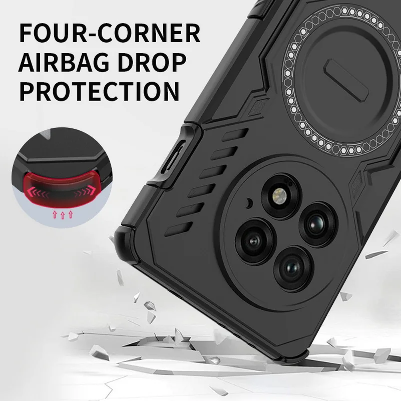 Cooling Breathable Heat Dissipation Magnetic Ring Protective Case