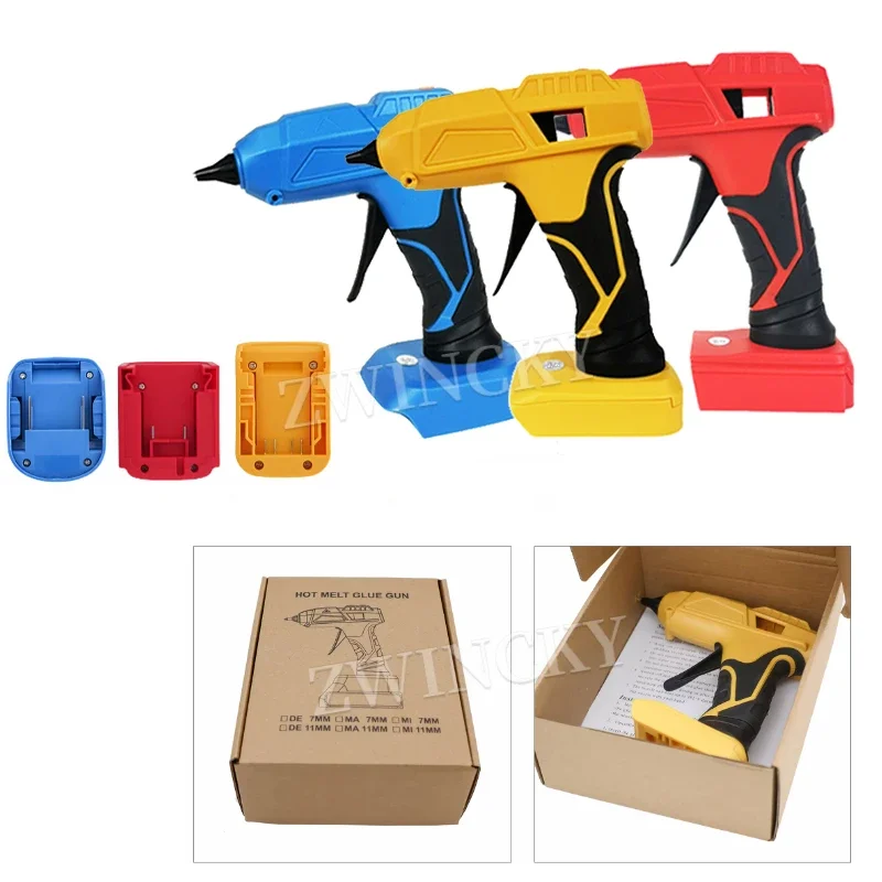 Electric Hot Melt Glue Gun for Makita/Dewalt/Milwaukee 18V Battery Cordless Electric Glue Grab Hot Melt Welding Air Gun