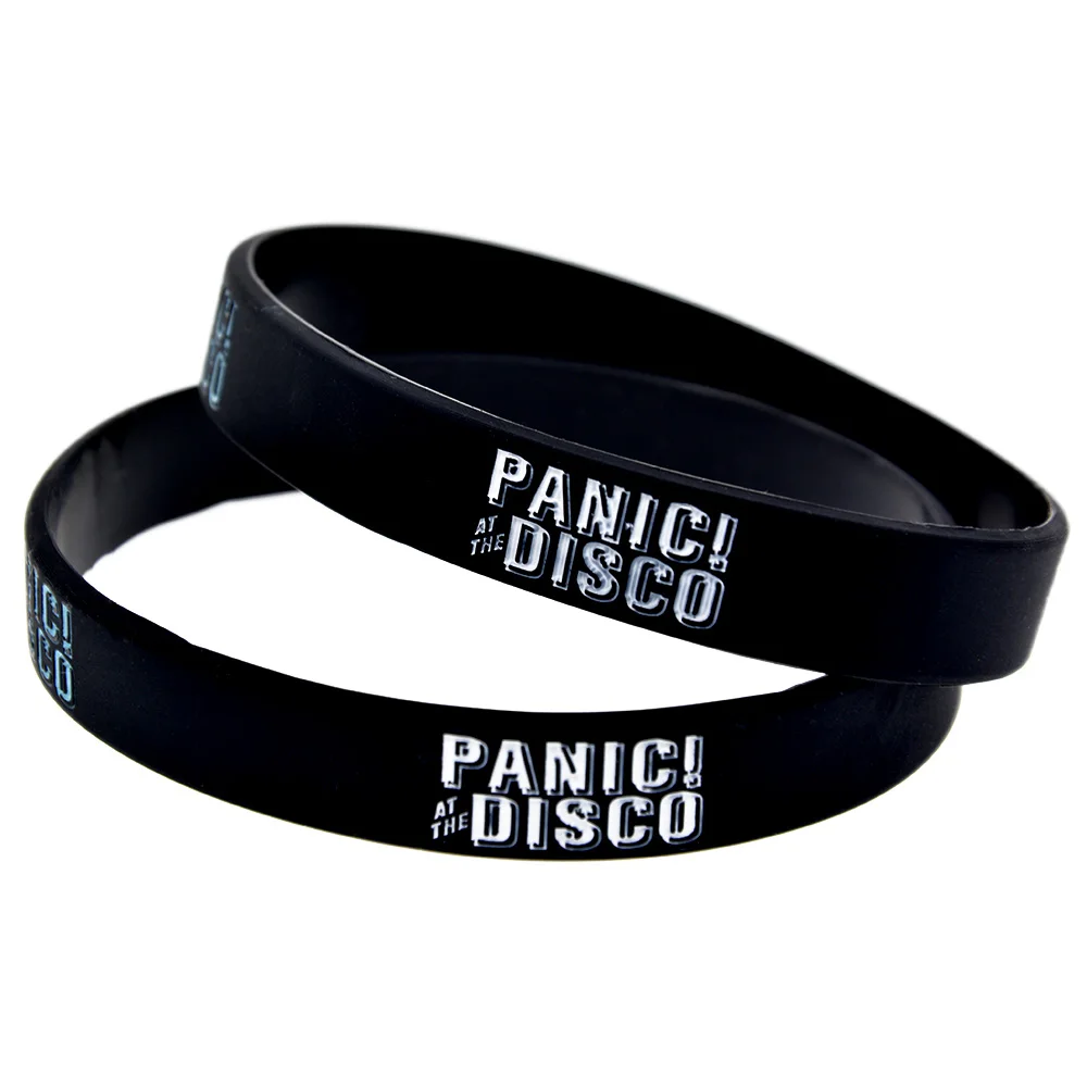 1-teilige Panik! At The Disco Support Silikonarmband Super Star Trendy Band Zubehör Musik Festival Merch Fan Geschenkarmband – Detail 9