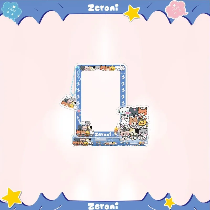 Kpop ZB1 Photo Card Frame Keychain ZEROBASEONE Card Storage Standing Plates ZHANGHAO RICKY JIWOONG TAERAE MATTHEW YUJIN Keyring 2