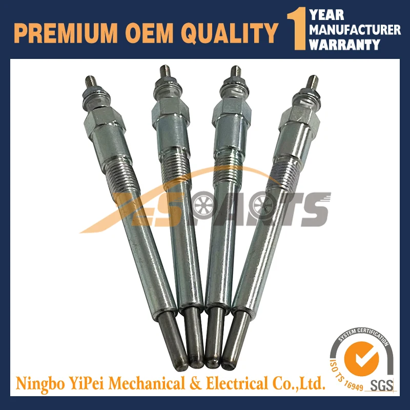 4 pcs Glow Plug 17331-65510 1733165510 for Kubota V2203 V2403 V2003